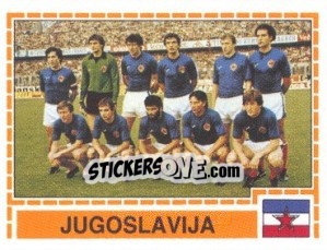 Sticker JUGOSLAVIA Team - UEFA Euro Italy 1980 n. 213 - Panini