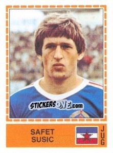 Sticker Safet Susic - UEFA Euro Italy 1980 - Panini