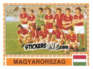 Sticker HUNGARY Team - UEFA Euro Italy 1980 - Panini