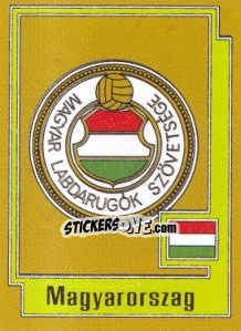 Figurina HUNGARY Badge - UEFA Euro Italy 1980 - Panini