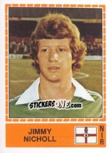 Figurina Jimmy Nicholl - UEFA Euro Italy 1980 - Panini