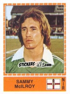 Sticker Sammy McIlroy - UEFA Euro Italy 1980 - Panini