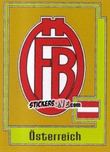 Figurina ÖSTERREICH Badge - UEFA Euro Italy 1980 - Panini