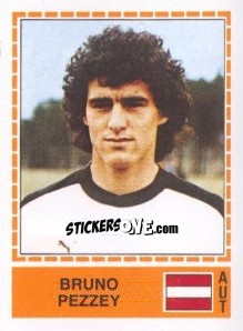 Cromo Bruno Pezzey - UEFA Euro Italy 1980 - Panini