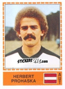 Sticker Herbert Prohaska - UEFA Euro Italy 1980 - Panini