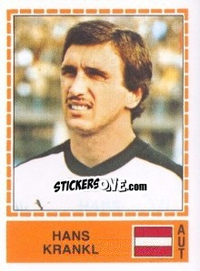 Sticker Hanz Krankl - UEFA Euro Italy 1980 - Panini