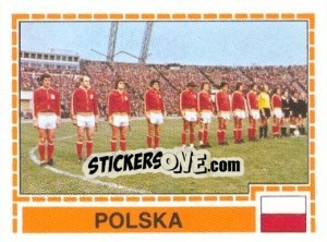 Cromo POLSKA Team - UEFA Euro Italy 1980 - Panini