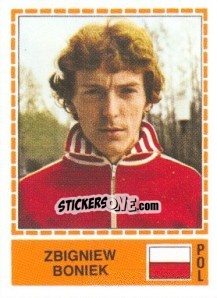 Sticker Zbigniew Boniek - UEFA Euro Italy 1980 n. 237 - Panini