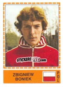 Sticker Zbigniew Boniek - UEFA Euro Italy 1980 - Panini