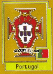 Sticker PORTUGAL Badge - UEFA Euro Italy 1980 n. 239 - Panini