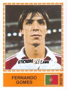 Sticker Fernando Gomes - UEFA Euro Italy 1980 - Panini