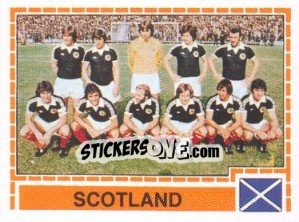 Sticker SCOTLAND Team - UEFA Euro Italy 1980 - Panini