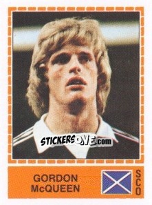 Sticker Gordon McQueen - UEFA Euro Italy 1980 - Panini