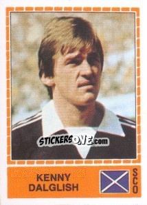 Sticker Kenny Dalglish - UEFA Euro Italy 1980 n. 246 - Panini