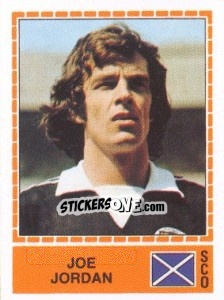 Sticker Joe Jordan - UEFA Euro Italy 1980 - Panini