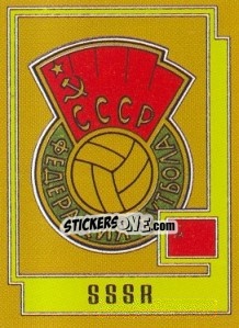 Figurina SSSR Badge - UEFA Euro Italy 1980 - Panini