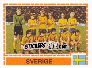 Sticker SVERIGE Team - UEFA Euro Italy 1980 - Panini