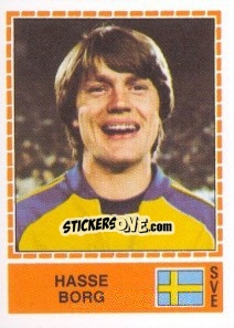 Sticker Hasse Borg - UEFA Euro Italy 1980 n. 256 - Panini
