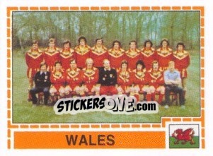 Sticker WALES Team - UEFA Euro Italy 1980 - Panini