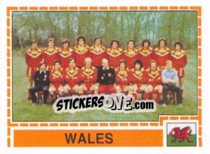 Sticker WALES Team - UEFA Euro Italy 1980 n. 258 - Panini
