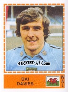 Sticker Dai Davies - UEFA Euro Italy 1980 - Panini