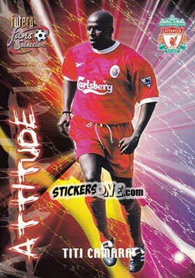 Sticker Titi Camara - Liverpool Fans' Selection 2000 - Futera