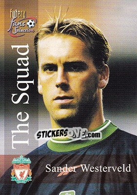 Sticker Sander Westerveld - Liverpool Fans' Selection 2000 - Futera