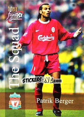 Cromo Patrik Berger - Liverpool Fans' Selection 2000 - Futera