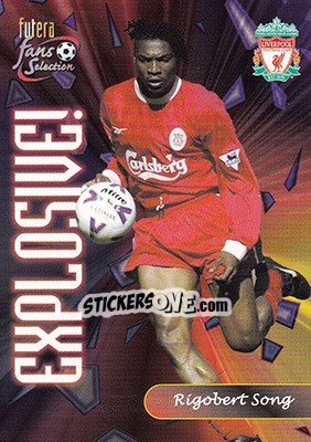Sticker Rigobert Song - Liverpool Fans' Selection 2000 n. 128 - Futera