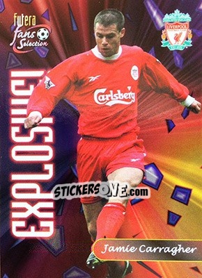 Sticker Jamie Carragher - Liverpool Fans' Selection 2000 n. 129 - Futera