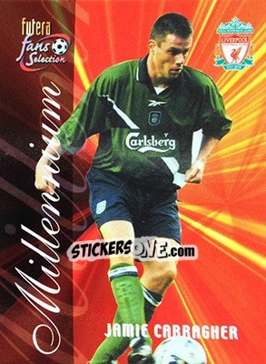 Sticker Jamie Carragher - Liverpool Fans' Selection 2000 - Futera