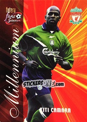 Sticker Titi Camara - Liverpool Fans' Selection 2000 - Futera