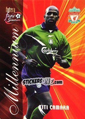 Sticker Titi Camara - Liverpool Fans' Selection 2000 n. 143 - Futera