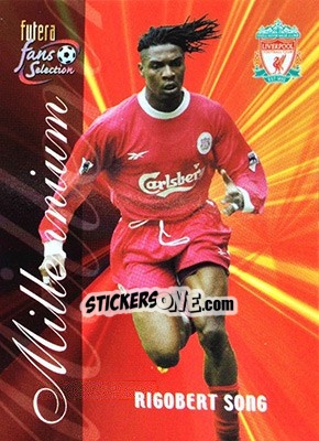 Sticker Rigobert Song - Liverpool Fans' Selection 2000 - Futera