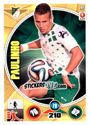 Sticker Paulinho - Futebol 2014-2015. Adrenalyn XL n. 164 - Panini