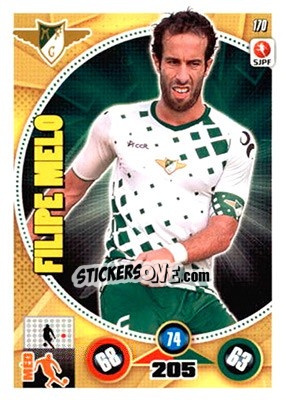 Sticker Filipe Melo - Futebol 2014-2015. Adrenalyn XL n. 170 - Panini