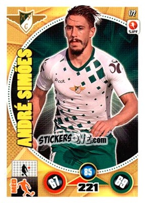 Cromo André Simões - Futebol 2014-2015. Adrenalyn XL n. 172 - Panini