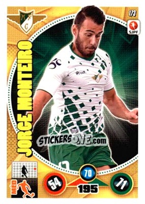 Sticker Jorge Monteiro - Futebol 2014-2015. Adrenalyn XL n. 173 - Panini