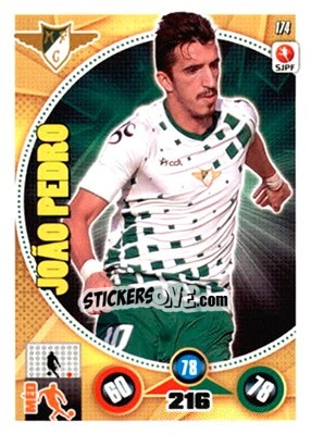Sticker João Pedro - Futebol 2014-2015. Adrenalyn XL n. 174 - Panini