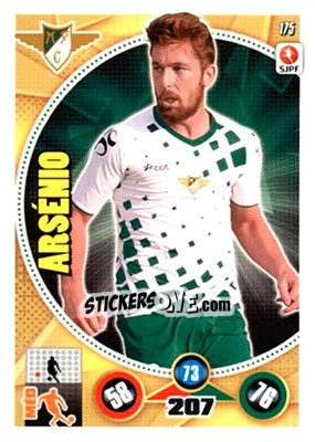 Sticker Arsénio - Futebol 2014-2015. Adrenalyn XL n. 175 - Panini