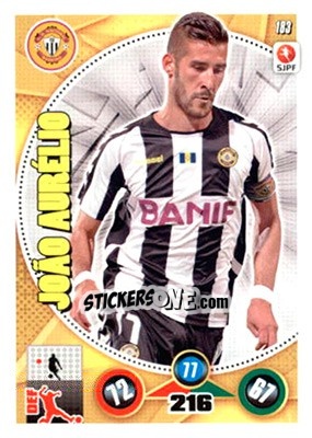 Sticker João Aurélio - Futebol 2014-2015. Adrenalyn XL n. 183 - Panini