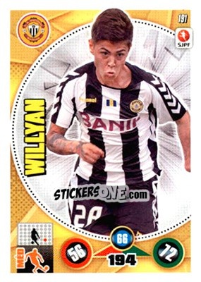 Sticker Willyan - Futebol 2014-2015. Adrenalyn XL - Panini