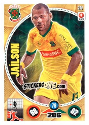 Sticker Jaílson - Futebol 2014-2015. Adrenalyn XL n. 200 - Panini
