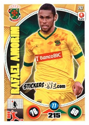 Sticker Rafael Amorim - Futebol 2014-2015. Adrenalyn XL n. 203 - Panini
