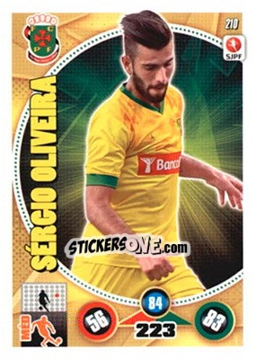 Sticker Sérgio Oliveira - Futebol 2014-2015. Adrenalyn XL n. 210 - Panini
