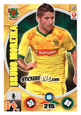 Sticker Bruno Moreira - Futebol 2014-2015. Adrenalyn XL n. 211 - Panini