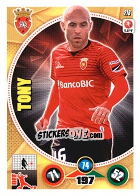 Sticker Tony - Futebol 2014-2015. Adrenalyn XL n. 218 - Panini