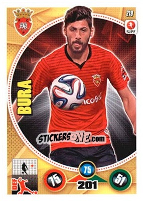 Sticker Bura - Futebol 2014-2015. Adrenalyn XL n. 219 - Panini