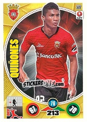 Sticker Quiñones - Futebol 2014-2015. Adrenalyn XL n. 222 - Panini