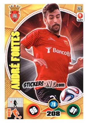 Sticker André Fontes - Futebol 2014-2015. Adrenalyn XL n. 225 - Panini